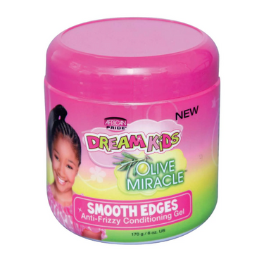 DreamKids Olive Miracle Smooth Edges Anti-Frizzy Conditioning Gel – 6 oz - ANNS BEAUTY SUPPLY